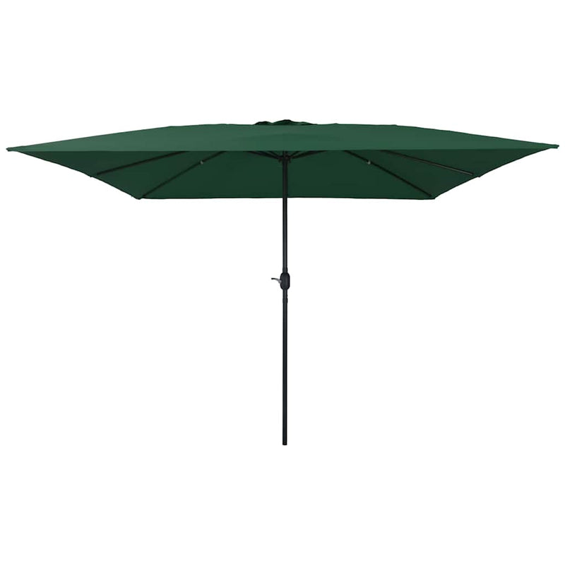 Afbeelding laden in galerijviewer, Vidaxl tuinparasol 295 x 295 x 245 cm polyester en staal groen
