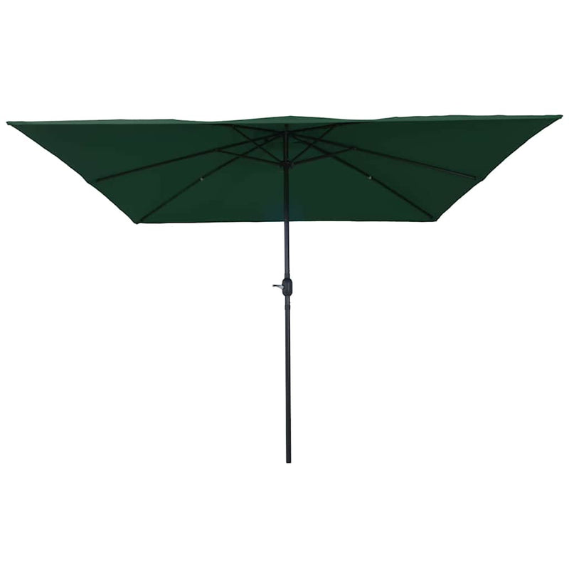Afbeelding laden in galerijviewer, Vidaxl tuinparasol 295 x 295 x 245 cm polyester en staal groen
