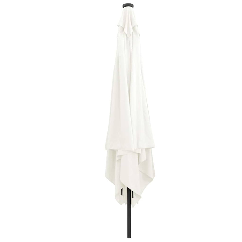 Afbeelding laden in galerijviewer, Vidaxl tuinparasol zand 295 x 295 x 245 cm polyester en staal
