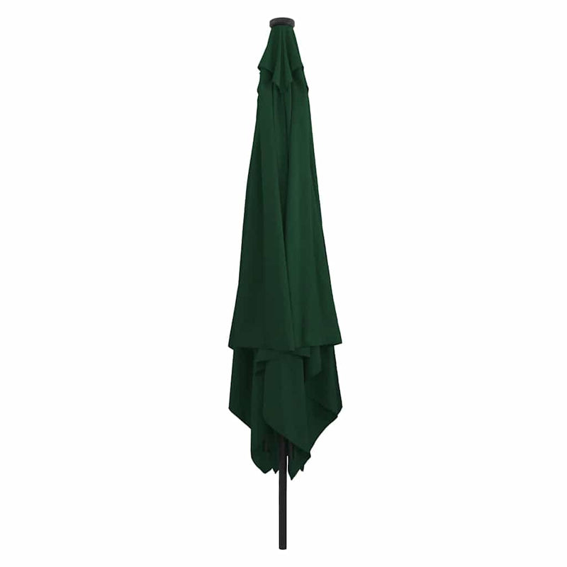 Afbeelding laden in galerijviewer, Vidaxl tuinparasol groen 295 x 295 x 245 cm polyester en staal
