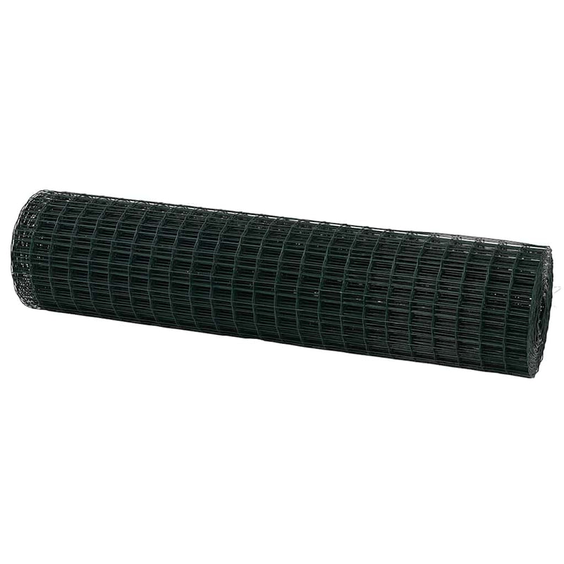Afbeelding laden in galerijviewer, Vidaxl euro hek 1,2 x 10 m pvc-gecoat ijzer groen
