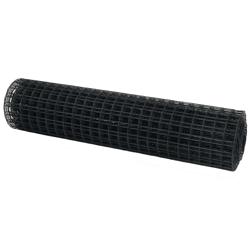 Afbeelding laden in galerijviewer, Vidaxl euro hek 1,4 x 10 m pvc-gecoat ijzer grijs
