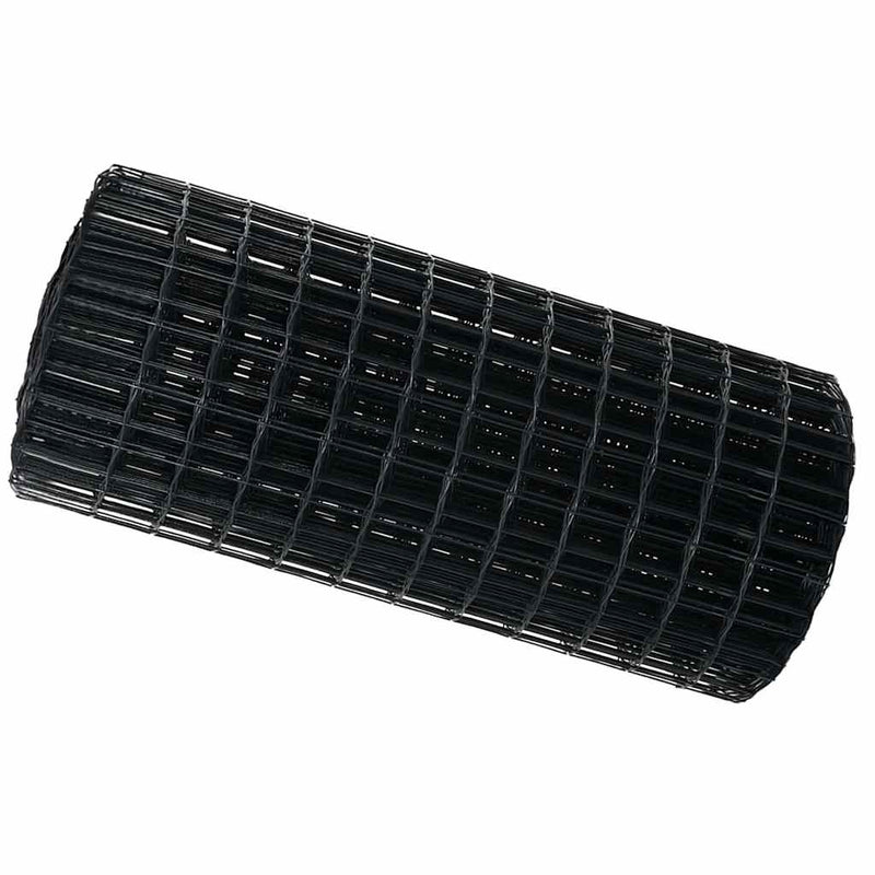 Afbeelding laden in galerijviewer, Vidaxl euro hek 0,4 x 25 m pvc-gecoat ijzer grijs
