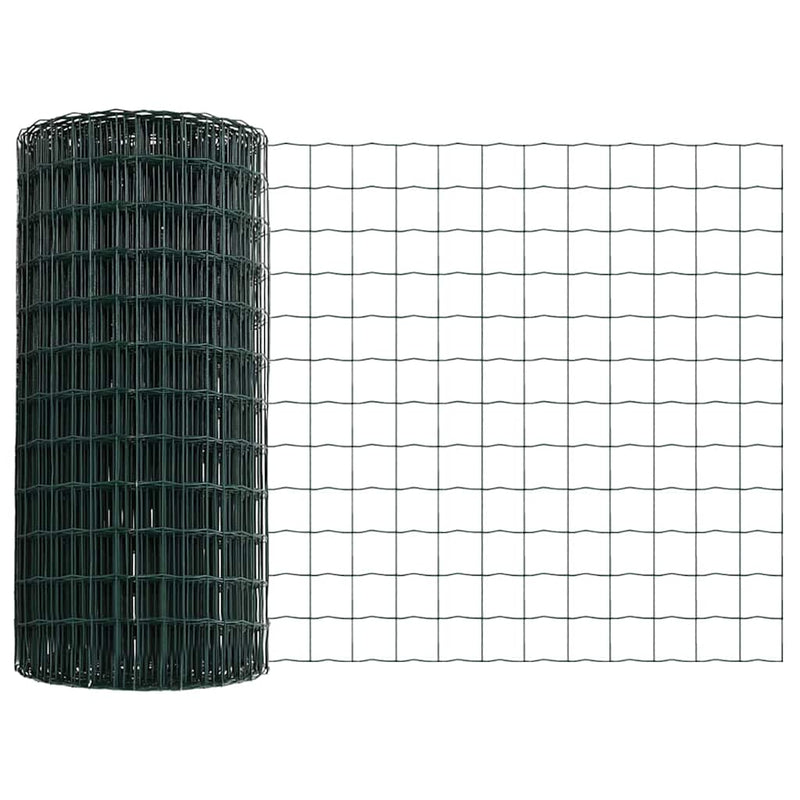 Afbeelding laden in galerijviewer, Vidaxl euro-hek met palen 10 x 0,8 m pvc-coated staal groen mesh

