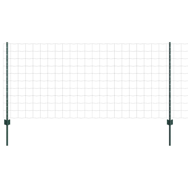Afbeelding laden in galerijviewer, Vidaxl euro-hek met palen 25 x 1 m pvc-coated staal groen mesh
