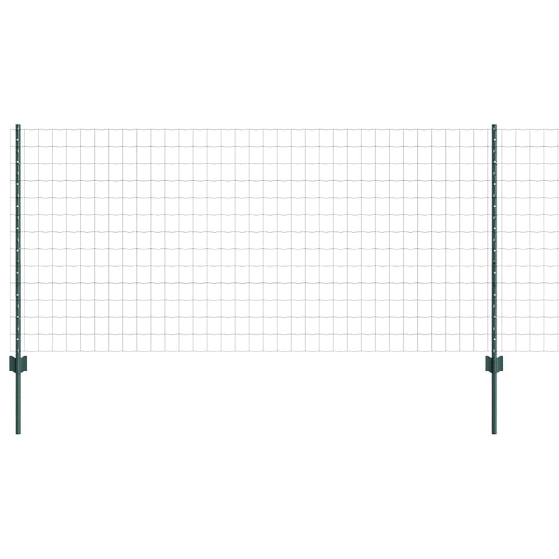 Afbeelding laden in galerijviewer, Vidaxl euro-hek met palen 10 x 1 m pvc-coated staal groen mesh
