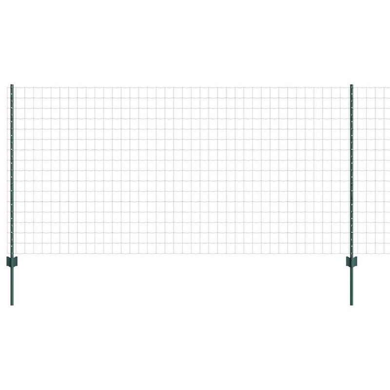 Afbeelding laden in galerijviewer, Vidaxl euro-hek met palen 10 x 1,2 m pvc-coated staal groen mesh
