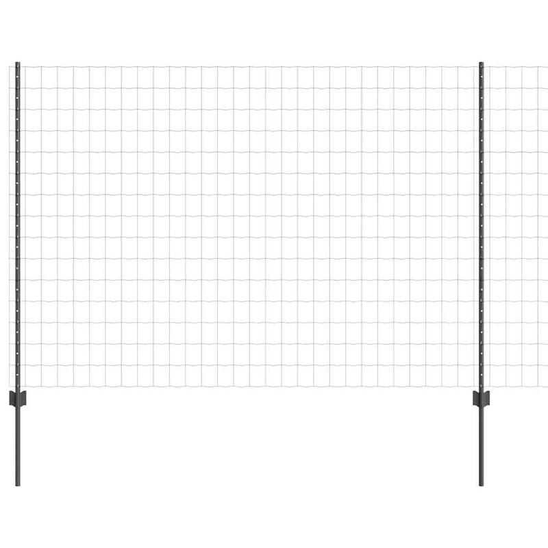 Afbeelding laden in galerijviewer, Vidaxl hek met paal grijs 1,6 x 10 m staal en pvc
