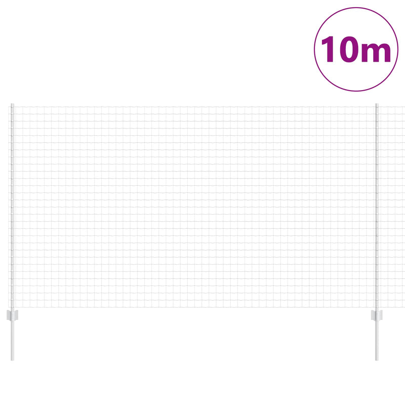 Afbeelding laden in galerijviewer, Vidaxl euro-hek met palen 10 x 1,4 m gegalvaniseerd staal mesh
