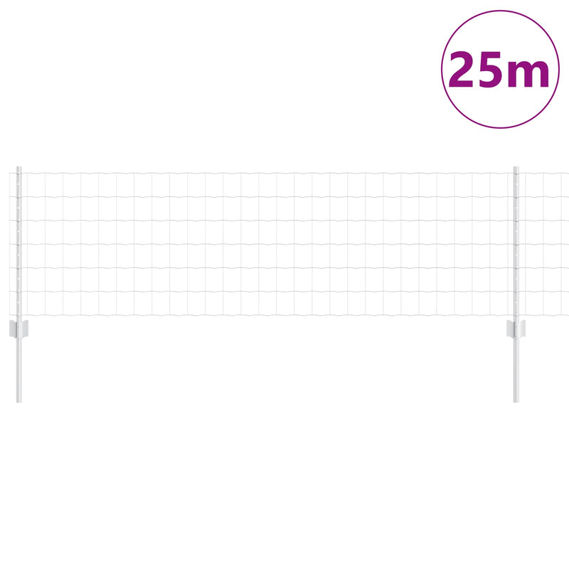 Afbeelding laden in galerijviewer, Vidaxl euro-hek met palen 25 x 0,6 m gegalvaniseerd staal mesh
