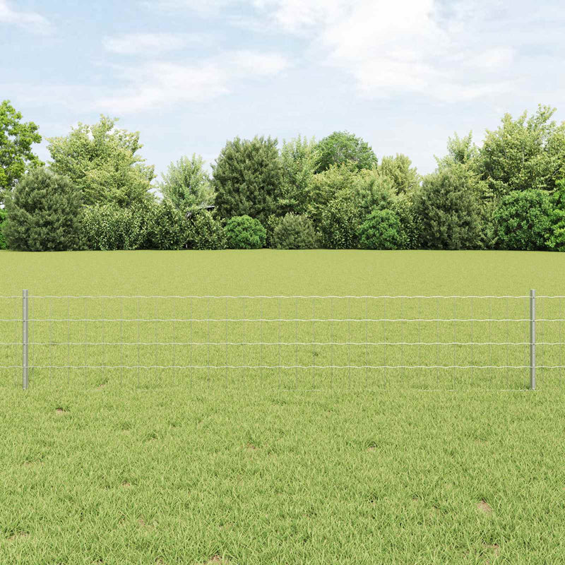 Afbeelding laden in galerijviewer, Vidaxl euro-hek met palen 50 x 0,4 m gegalvaniseerd staal mesh
