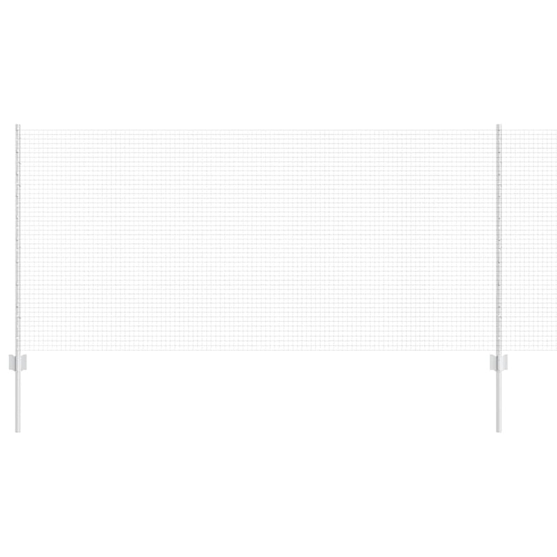 Afbeelding laden in galerijviewer, Vidaxl gelast draadhek met palen 10 x 1 m gegalvaniseerd staal mesh

