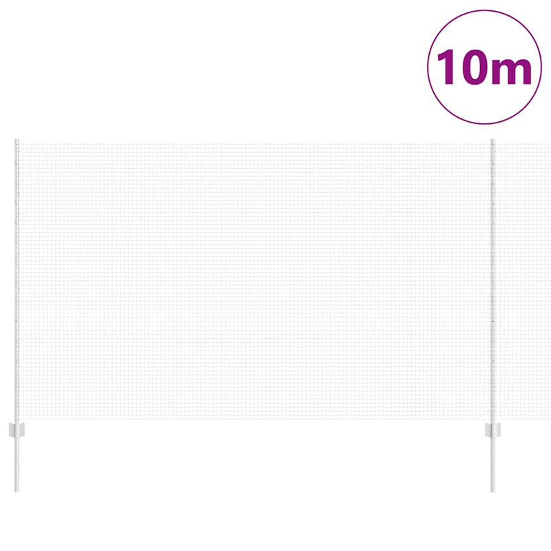 Afbeelding laden in galerijviewer, Vidaxl gelast draadhek met palen 10 x 1,4 m gegalvaniseerd staal
