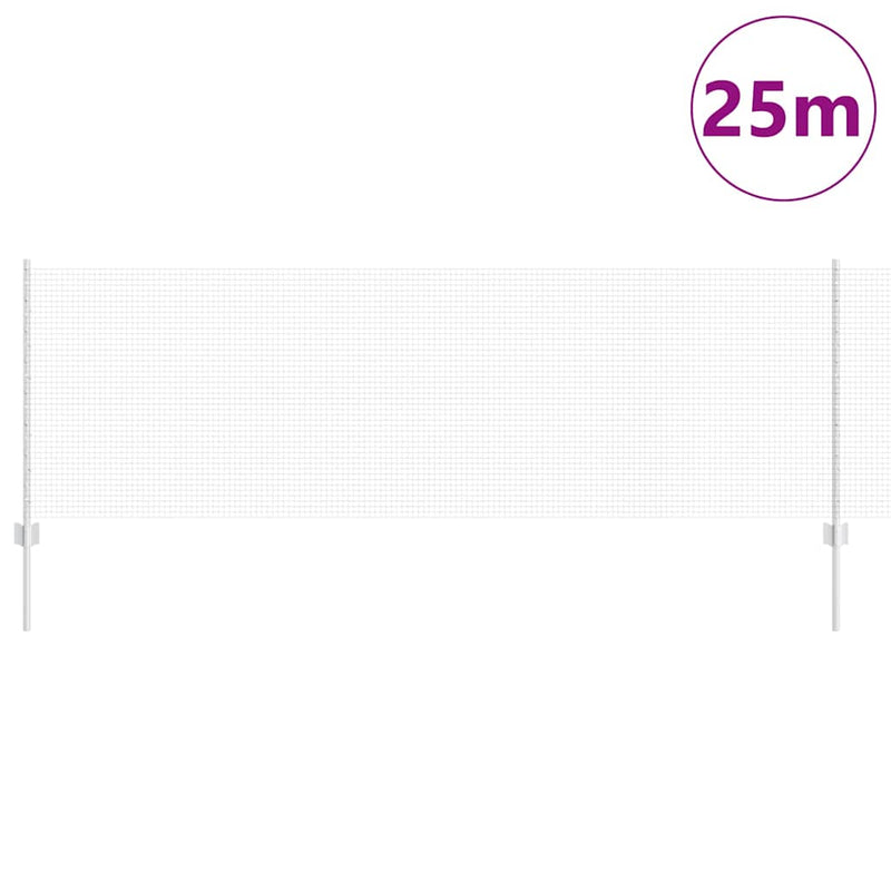 Afbeelding laden in galerijviewer, Vidaxl gelast draadhek met palen 25 x 0,8 m gegalvaniseerd staal mesh
