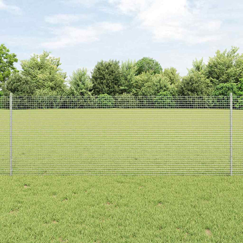 Afbeelding laden in galerijviewer, Vidaxl gelast draadhek met palen 25 x 0,8 m gegalvaniseerd staal mesh
