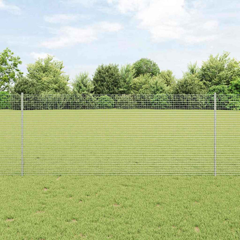 Afbeelding laden in galerijviewer, Vidaxl gelast draadhek met palen 25 x 1 m gegalvaniseerd staal mesh
