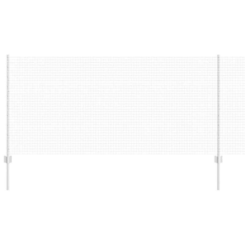 Afbeelding laden in galerijviewer, Vidaxl gelast draadhek met palen 25 x 1 m gegalvaniseerd staal mesh
