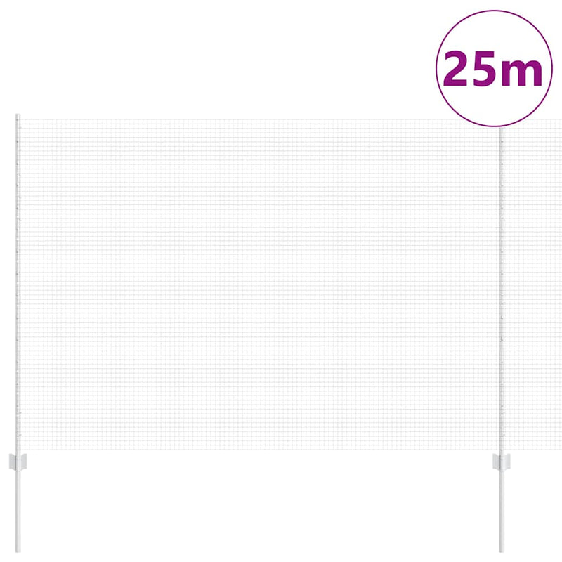 Afbeelding laden in galerijviewer, Vidaxl gelast draadhek met palen 25 x 1,5 m gegalvaniseerd staal mesh
