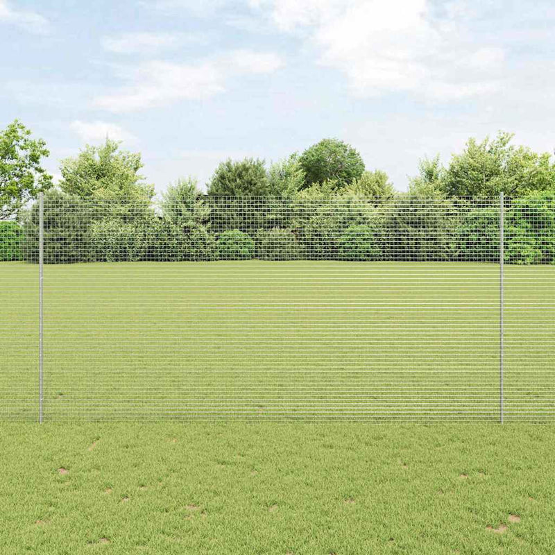 Afbeelding laden in galerijviewer, Vidaxl gelast draadhek met palen 25 x 1,5 m gegalvaniseerd staal mesh
