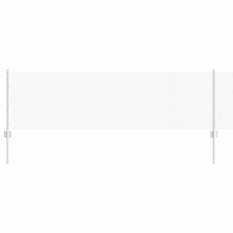 Afbeelding laden in galerijviewer, Vidaxl hek met paal zilver 0,6 x 50 m staal
