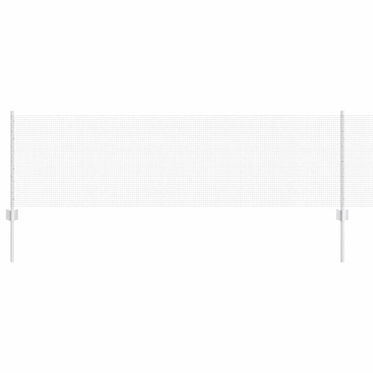 Vidaxl hek met paal zilver 0,6 x 50 m staal