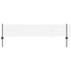 Vidaxl hek met paal grijs 0,4 x 10 m staal en pvc