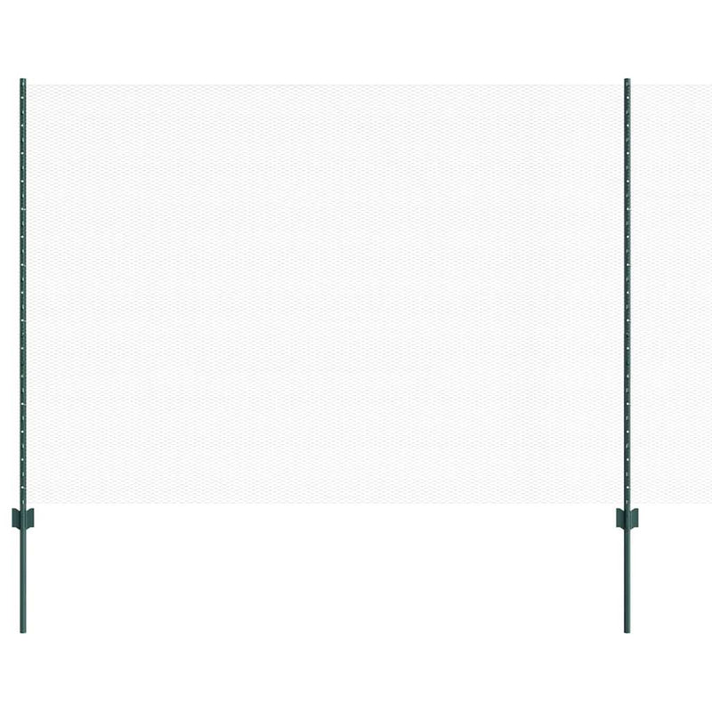 Afbeelding laden in galerijviewer, Vidaxl hek met paal groen 1,6 x 10 m staal en pvc
