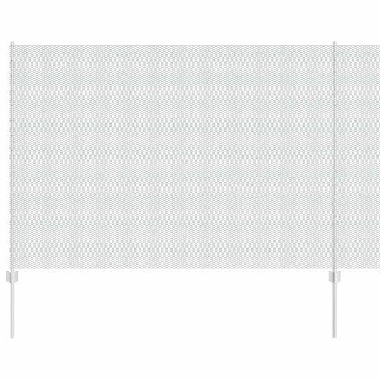 Vidaxl hek met paal zilver 1,6 x 25 m staal