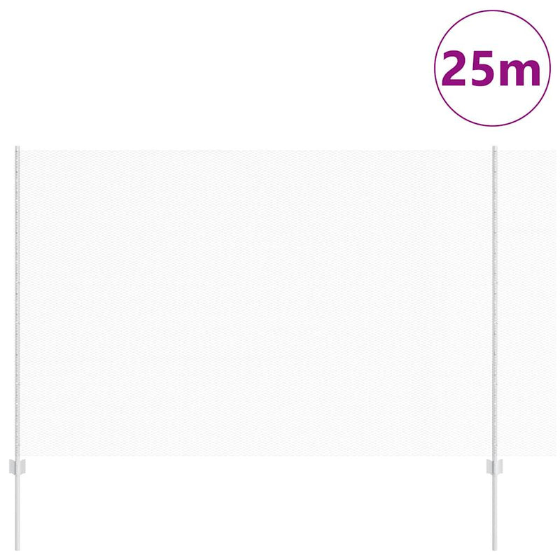 Afbeelding laden in galerijviewer, Vidaxl hek met paal zilver 1,6 x 25 m staal

