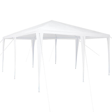 Vidaxl partytent wit 400 x 400 x 266 cm polyethyleen en staal