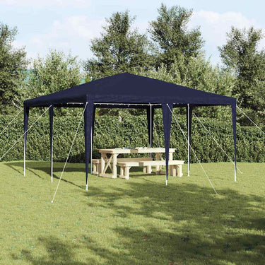 Vidaxl partytent blauw 400 x 400 x 266 cm polyethyleen en staal