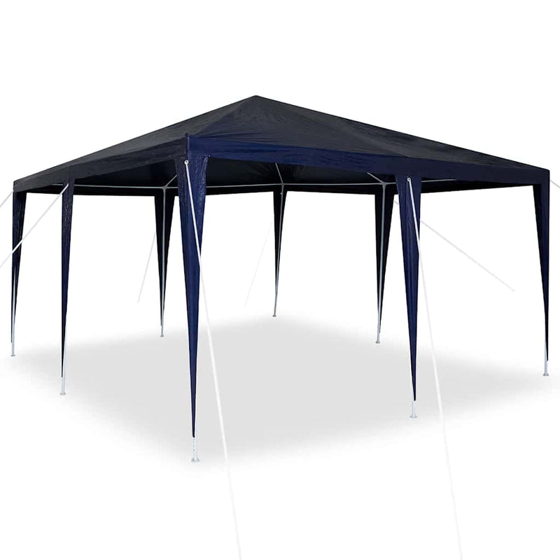 Afbeelding laden in galerijviewer, Vidaxl partytent blauw 400 x 400 x 266 cm polyethyleen en staal
