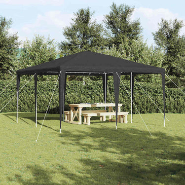 Vidaxl partytent antraciet 400 x 400 x 266 cm polyethyleen en staal