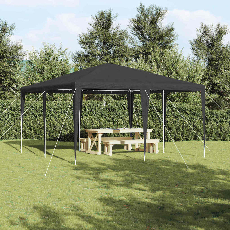 Afbeelding laden in galerijviewer, Vidaxl partytent antraciet 400 x 400 x 266 cm polyethyleen en staal
