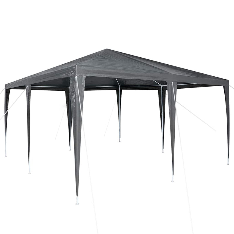 Afbeelding laden in galerijviewer, Vidaxl partytent antraciet 400 x 400 x 266 cm polyethyleen en staal
