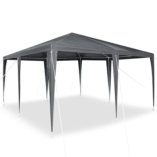 Vidaxl partytent antraciet 400 x 400 x 266 cm polyethyleen en staal