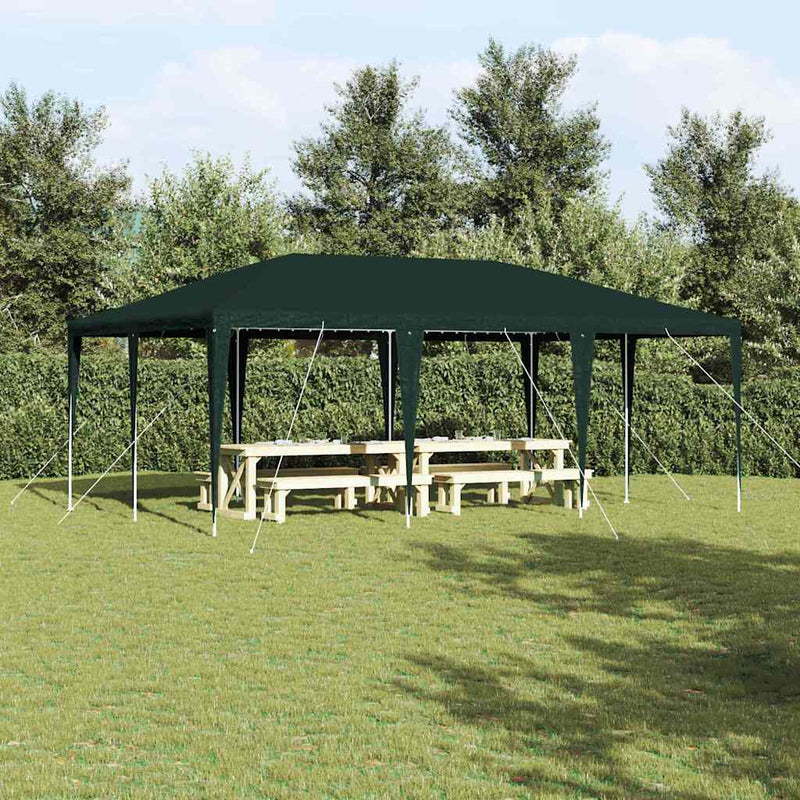 Afbeelding laden in galerijviewer, Vidaxl partytent groen 600 x 400 x 266 cm polyethyleen en staal

