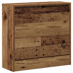 Vidaxl schoenenkast met plank oudhout 60 x 21 x 57 cm bewerkt hout