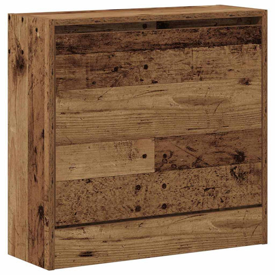 Vidaxl schoenenkast met plank oudhout 60 x 21 x 57 cm bewerkt hout