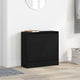 Vidaxl schoenenkast met plank zwart eiken 60 x 21 x 57 cm bewerkt hout