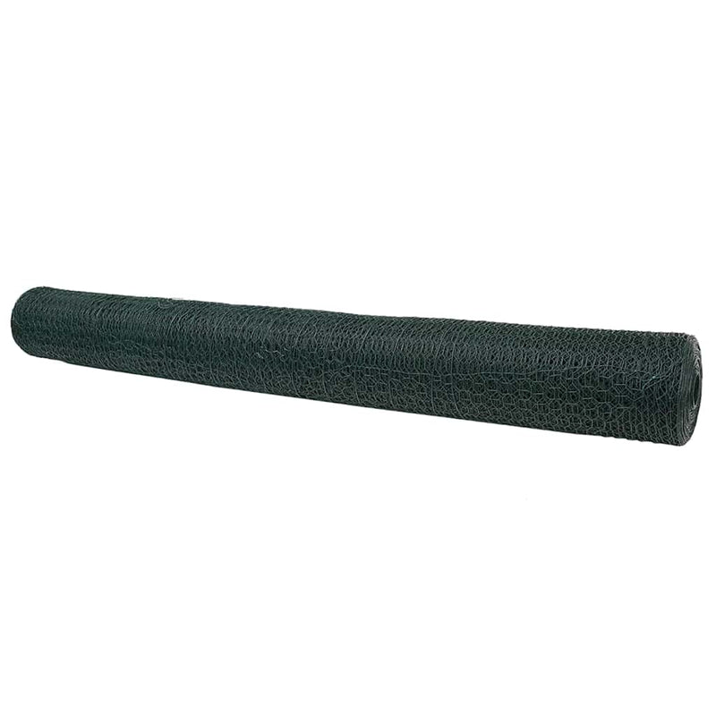Afbeelding laden in galerijviewer, Vidaxl hexagon hek groen 1 x 100 m pvc

