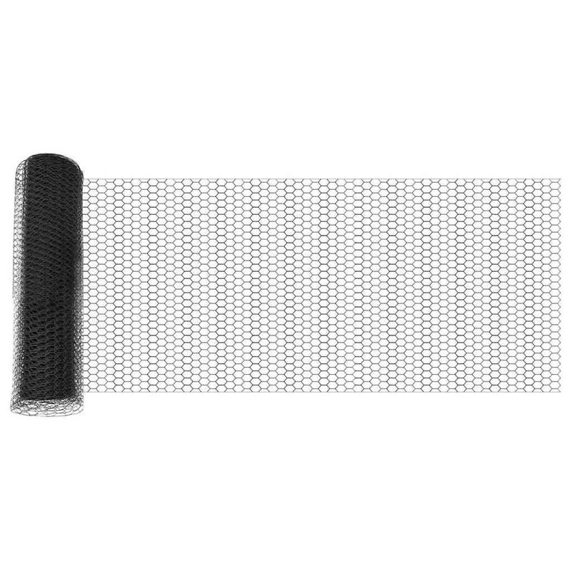 Afbeelding laden in galerijviewer, Vidaxl hexagon hek 0,5 x 50 m pvc grijs
