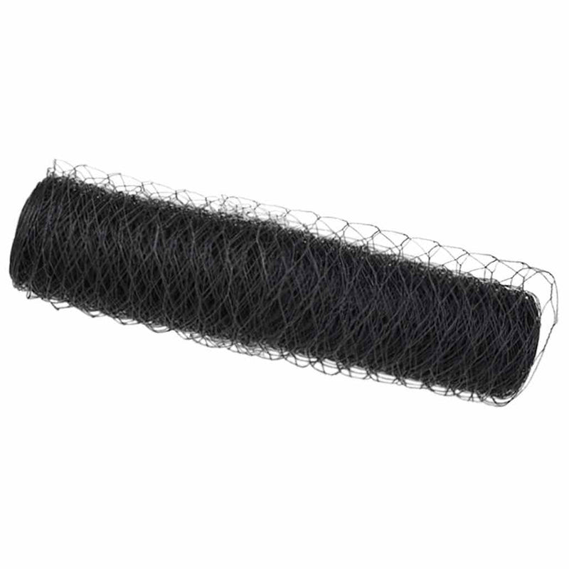 Afbeelding laden in galerijviewer, Vidaxl hexagon hek grijs 0,4 x 100 m pvc
