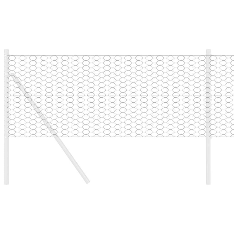 Afbeelding laden in galerijviewer, Vidaxl hexagon hek grijs 0,4 x 100 m pvc
