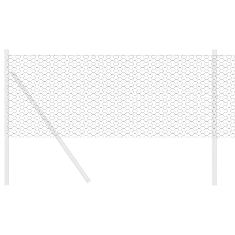 Afbeelding laden in galerijviewer, Vidaxl hexagon hek grijs 0,8 x 100 m pvc
