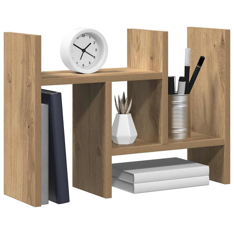Afbeelding laden in galerijviewer, Vidaxl bureau organizer artisanaal eiken 34,5 x 15,5 x 35,5 cm
