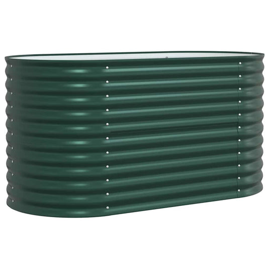 Vidaxl verhoogd bed groen 160 x 80 x 81 cm staal