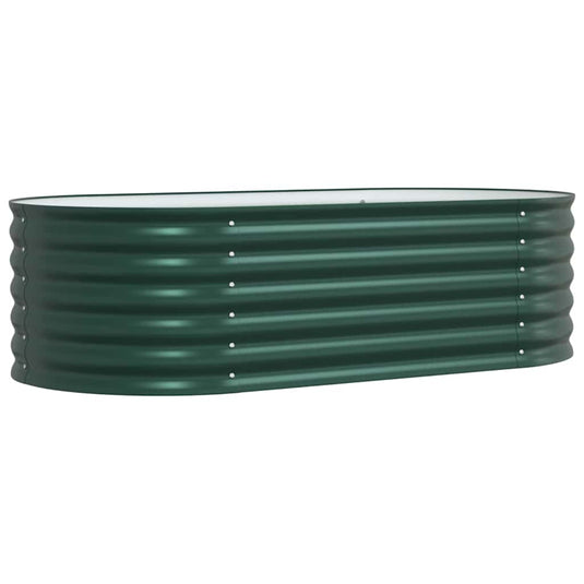 Vidaxl verhoogd bed groen 160 x 80 x 44 cm staal