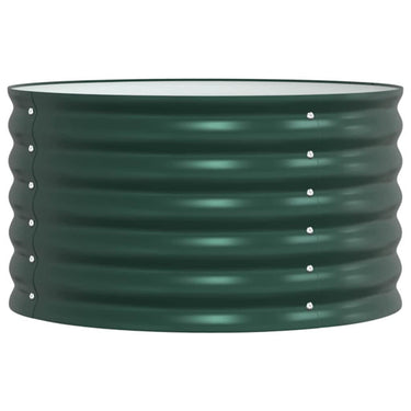 Vidaxl verhoogd bed groen 80 x 80 x 44 cm staal