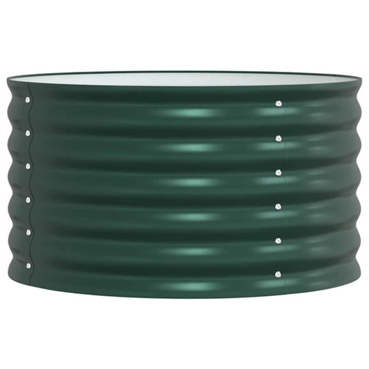 Vidaxl verhoogd bed groen 80 x 80 x 44 cm staal